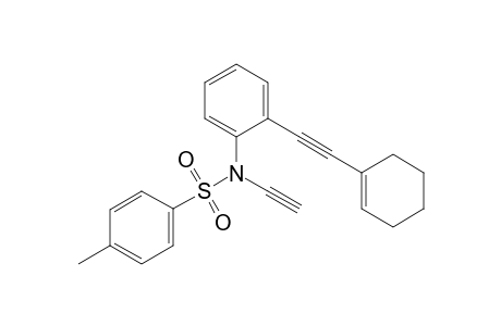 N-Ethynyl-N-2-[2-cyclohexen-1-ylethynyl]phenyl tosylamide