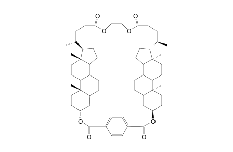 Tetraphthalate of 3-.alpha.-hydroxy-5.beta.-chilan-24-oic axcid ethylene glycol diester