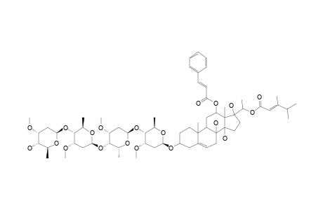 CYNANFORINE-3-O-ALPHA-L-CYMAROPYRANOSYL-(1->4)-BETA-D-CYMAROPYRANOSYL-(1->4)-ALPHA-L-DIGINOPYRANOSYL-(1->4)-BETA-D-CYMAROPYRANOSIDE