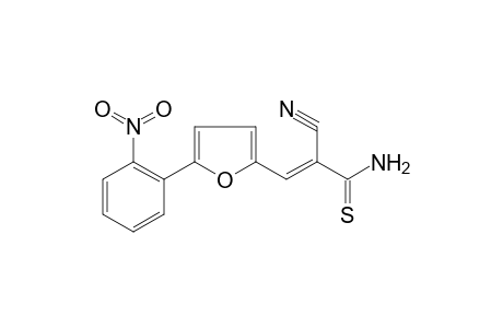 2-cyano-3-[5-(2-nitrophenyl)-2-furyl]prop-2-enethioamide