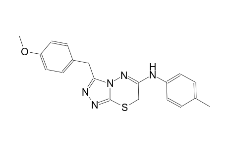 7H-[1,2,4]triazolo[3,4-b][1,3,4]thiadiazin-6-amine, 3-[(4-methoxyphenyl)methyl]-N-(4-methylphenyl)-