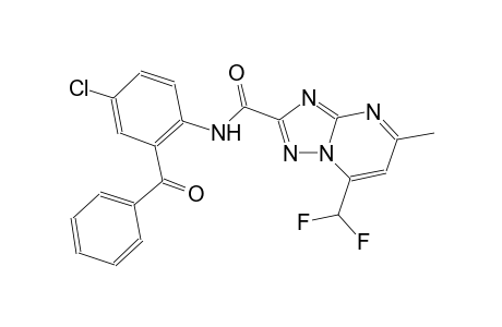 N-(2-benzoyl-4-chlorophenyl)-7-(difluoromethyl)-5-methyl[1,2,4]triazolo[1,5-a]pyrimidine-2-carboxamide