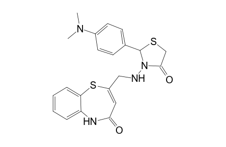 2-[4'-Oxo-2'-(4-N,N-Dimethylamino)phenylthiazolidinyl]iminomethyl-1,5-benzothia-4(5H)-one