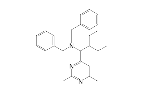 N,N-Dibenzyl-1-(2,6-dimethyl-4-pyrimidinyl)-2-ethyl-1-butanamine
