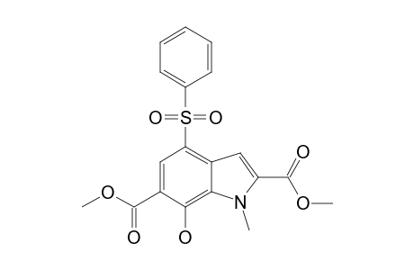 DIMETHYL-7-HYDROXY-1-METHYL-4-(PHENYLSULFONYL)-1H-INDOLE-2,6-DICARBOXYLATE
