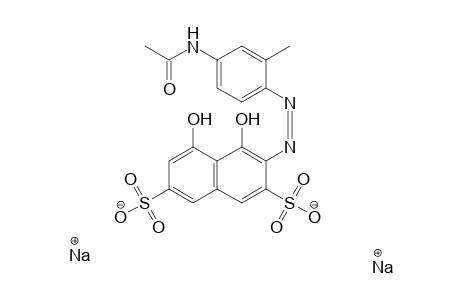 2,7-Naphthalenedisulfonic acid, 3-[[4-(acetylamino)-2-methylphenyl)azo]-4,5-dihydroxy-, disodium salt