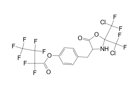 Butanoic acid, heptafluoro-, 4-[[2,2-bis(chlorodifluoromethyl)-5-oxo-4-oxazolidinyl]methyl]phenyl ester
