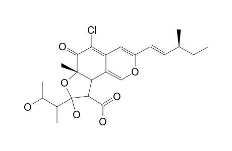 (6aS)-5-chloro-8-hydroxy-8-(2-hydroxy-1-methyl-propyl)-6-keto-6a-methyl-3-[(E,3S)-3-methylpent-1-enyl]-9,9a-dihydrofuro[5,4-h]isochromene-9-carboxylic acid