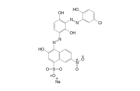 Sodium 4-({3-[(5-chloro-2-hydroxyphenyl)diazenyl]-2,4-dihydroxyphenyl}diazenyl)-3-hydroxy-7-nitro-1-naphthalenesulfonate