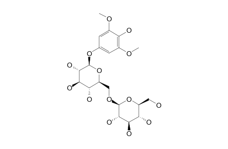 4-HYDROXY-3,5-DIMETHOXYPHENYL_BETA-D-GLUCOPYRANOSYL-(1->6)-BETA-D-GLUCOPYRANOSIDE