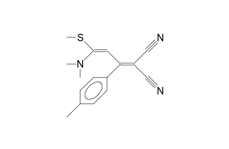2-CYANO-3-(4-METHYLPHENYL)-5-DIMETHYLAMINO-5-METHYLTHIO-PENTA-2,4-DIENE-NITRILE
