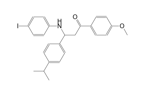 3-(4-iodoanilino)-1-(4-methoxyphenyl)-3-(4-propan-2-ylphenyl)-1-propanone