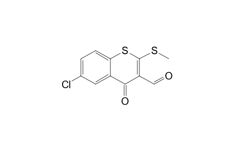 6-Chloro-2-methylthio-4-oxo-4H-1-benzothiin-3-carbaldehyde
