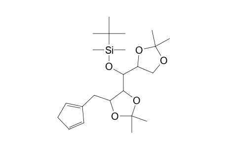 4-O-[(TERT.-BUTYL)-DIMETHYLSILYL]-1-C-(CYCLOPENTA-1',4'-DIENYL)-1-DEOXY-2,3:5,6-DI-O-ISOPROPYLIDENE-D-MANNITOL