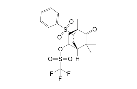 (1S*,4R*,7S*)-1,3,3-Trimethyl-5-trifluoromethanesulfonyloxy-7-phenylsulfonylbicyclo[2.2.2]oct-5-en-2-one