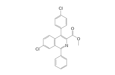 Methyl 7-chloro-4-(4-chlorophenyl)-1-phenylisoquinoline-3-carboxylate