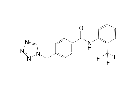 4-(1,2,3,4-tetrazol-1-ylmethyl)-N-[2-(trifluoromethyl)phenyl]benzamide