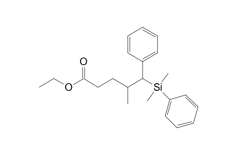 Ethyl (4RS,5SR)-5-Dimethyl(phenyl)silyl-4-methy-5-phenylpentanoate
