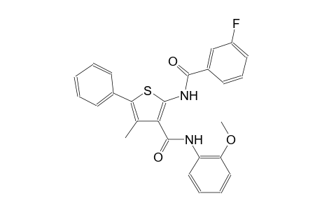 2-[(3-fluorobenzoyl)amino]-N-(2-methoxyphenyl)-4-methyl-5-phenyl-3-thiophenecarboxamide