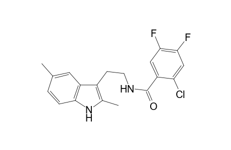 Benzamide, 2-chloro-N-[2-(2,5-dimethyl-1H-indol-3-yl)ethyl]-4,5-difluoro-