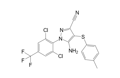 3-Cyano-5-amino-4-[4-methylphenylthio]-1-[2,6-dichloro-4-(trifluoromethyl)phenyl]pyrazole