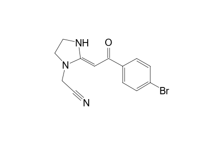 2-[(2E)-2-[2-(4-bromophenyl)-2-keto-ethylidene]imidazolidin-1-yl]acetonitrile