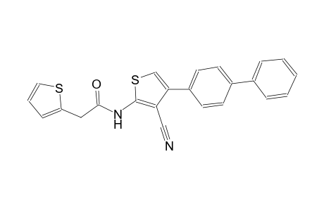 N-(4-[1,1'-biphenyl]-4-yl-3-cyano-2-thienyl)-2-(2-thienyl)acetamide