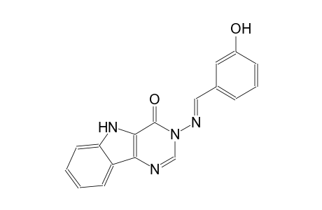 3-{[(E)-(3-hydroxyphenyl)methylidene]amino}-3,5-dihydro-4H-pyrimido[5,4-b]indol-4-one