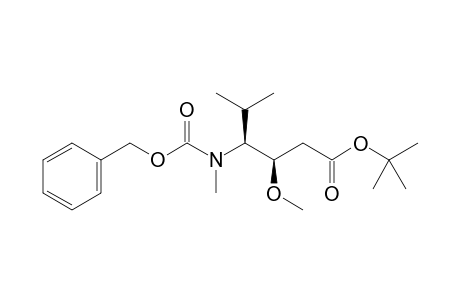 (3R,4S)-tert-Butyl 4-((benzyloxycarbonyl)(methyl)amino)-3-methoxy-5-methylhexanoate