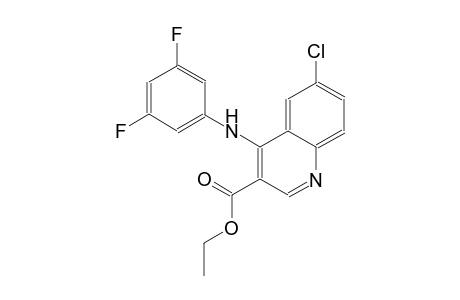 3-quinolinecarboxylic acid, 6-chloro-4-[(3,5-difluorophenyl)amino]-, ethyl ester