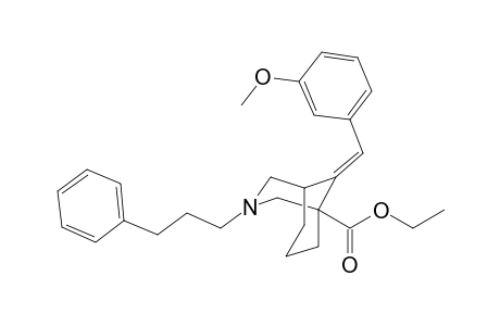 Ethyl (E)-9-(3-Methoxybenzylidene)-3-(3-phenylpropyl)-3-azabicyclo[3.3.1]nonane-1-carboxylate