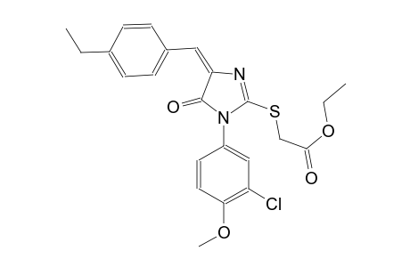acetic acid, [[(4E)-1-(3-chloro-4-methoxyphenyl)-4-[(4-ethylphenyl)methylene]-4,5-dihydro-5-oxo-1H-imidazol-2-yl]thio]-, ethyl ester
