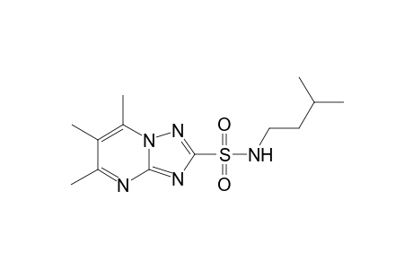 5,6,7-Trimethyl-[1,2,4]triazolo[1,5-a]pyrimidine-2-sulfonic acid (3-methyl-butyl)-amide