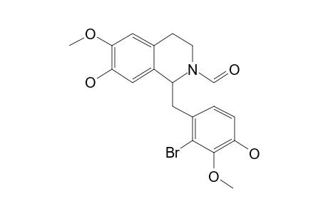 (-)-norreticuline, 6'-bromo-N-formyl-