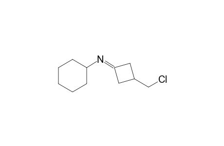 N-[3-(Chloromethyl)-1-cyclobutylidene)cyclohexylamine