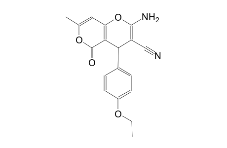 4H,5H-pyrano[4,3-b]pyran-3-carbonitrile, 2-amino-4-(4-ethoxyphenyl)-7-methyl-5-oxo-