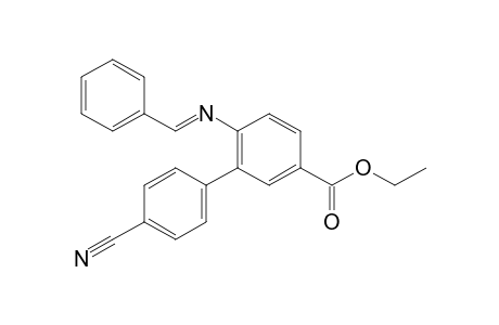 Ethyl 4'-Cyano-6-{[(E)-phenylmethylene]amino}[1,1'-biphenyl]-3-carboxylate
