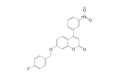 7-[(4-fluorobenzyl)oxy]-4-(3-nitrophenyl)-2H-chromen-2-one