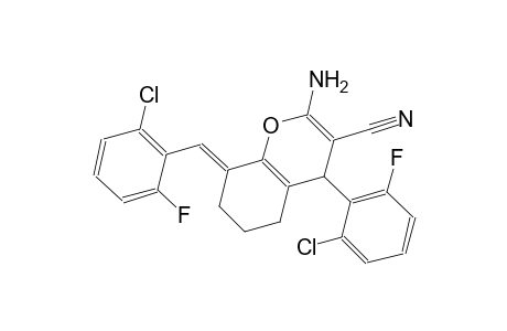 (8E)-2-amino-8-(2-chloro-6-fluorobenzylidene)-4-(2-chloro-6-fluorophenyl)-5,6,7,8-tetrahydro-4H-chromene-3-carbonitrile