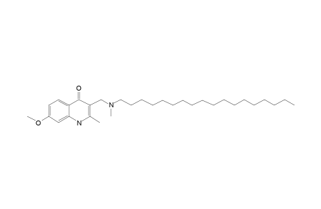 2-Methyl-3-[N-methyl-N-octadecylaminomethyl]-7-methoxy-4-[1H]ouinolone