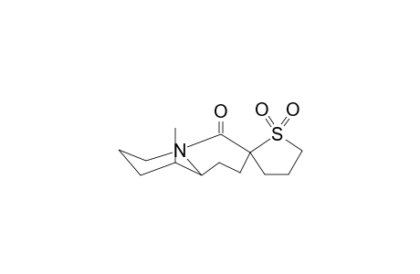 9-METHYLOCTAHYDROQUINOLIZIN-4-ONE-3-SPIRO-2'-TETRAHYDROTHIOPHENE, 1',1'-DIOXIDE (ISOMER 2)