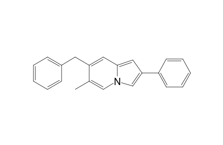 6-Methyl-2-phenyl-7-(phenylmethyl)indolizine