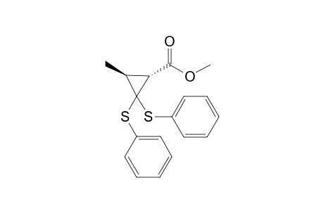 Methyl (1R,3S)-3-methyl-2,2-bis(phenylthio)cyclopropanecarboxylate
