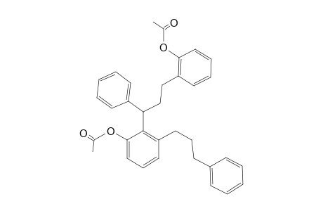 3-Phenyl-3-[2"-(3"'-phenylpropyl)-6"-acetoxy-3"-phenyl]-1-(2'-acetoxyphenyl)-propane