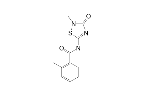 N-(3-keto-2-methyl-1,2,4-thiadiazol-5-yl)-2-methyl-benzamide