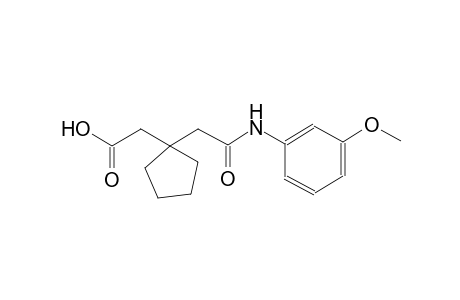 {1-[2-(3-methoxyanilino)-2-oxoethyl]cyclopentyl}acetic acid