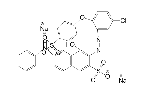 2-Naphthalenesulfonic acid, 3-[[5-chloro-2-(4-sulfophenoxy)phenyl]azo]-4-hydroxy-6-(phenylamino)-, disodium salt