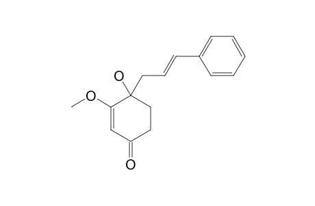 4-hydroxy-3-methoxy-4-[(E)-3-phenylprop-2-enyl]cyclohex-2-en-1-one