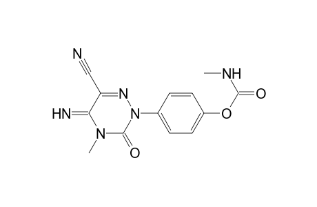 1,2,4-Triazine-6-carbonitrile, 2,3,4,5-tetrahydro-5-imino-4-methyl-2-[4-[[(methylamino)carbonyl]oxy]phenyl]-3-oxo-