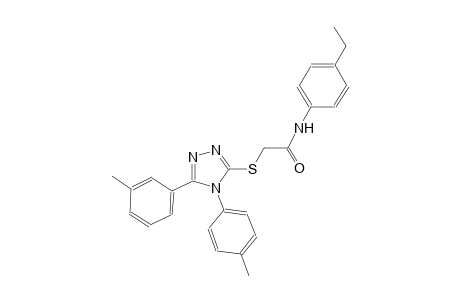 N-(4-ethylphenyl)-2-{[5-(3-methylphenyl)-4-(4-methylphenyl)-4H-1,2,4-triazol-3-yl]sulfanyl}acetamide